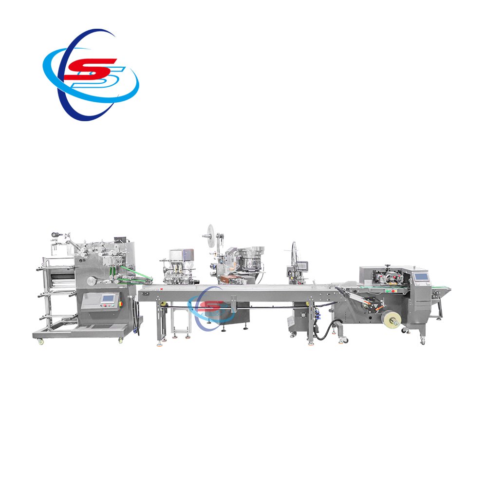 One time tableware combination packaging machine