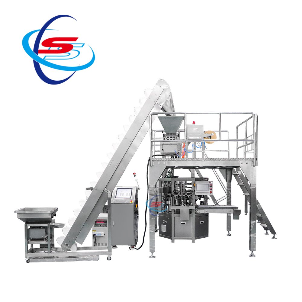 Large Angle Lifting Capsule Premade Pouch Packing Machine