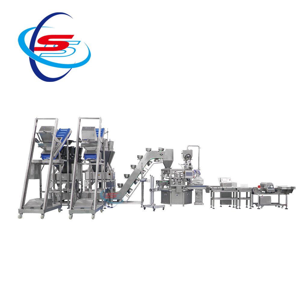 Custom Double-Discharge Bowl Packager With Laser Coding & Checkweigher
