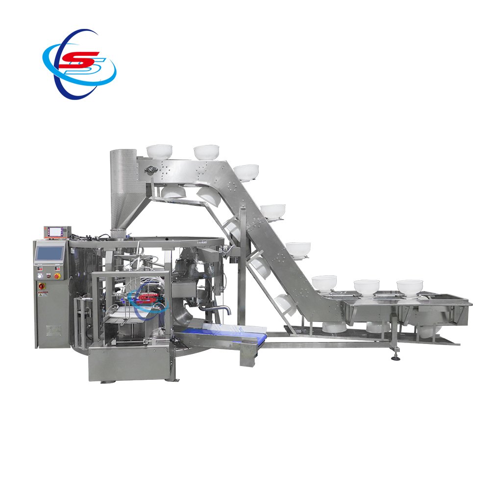 Bowl lifting and boneless chicken steak packaging machine