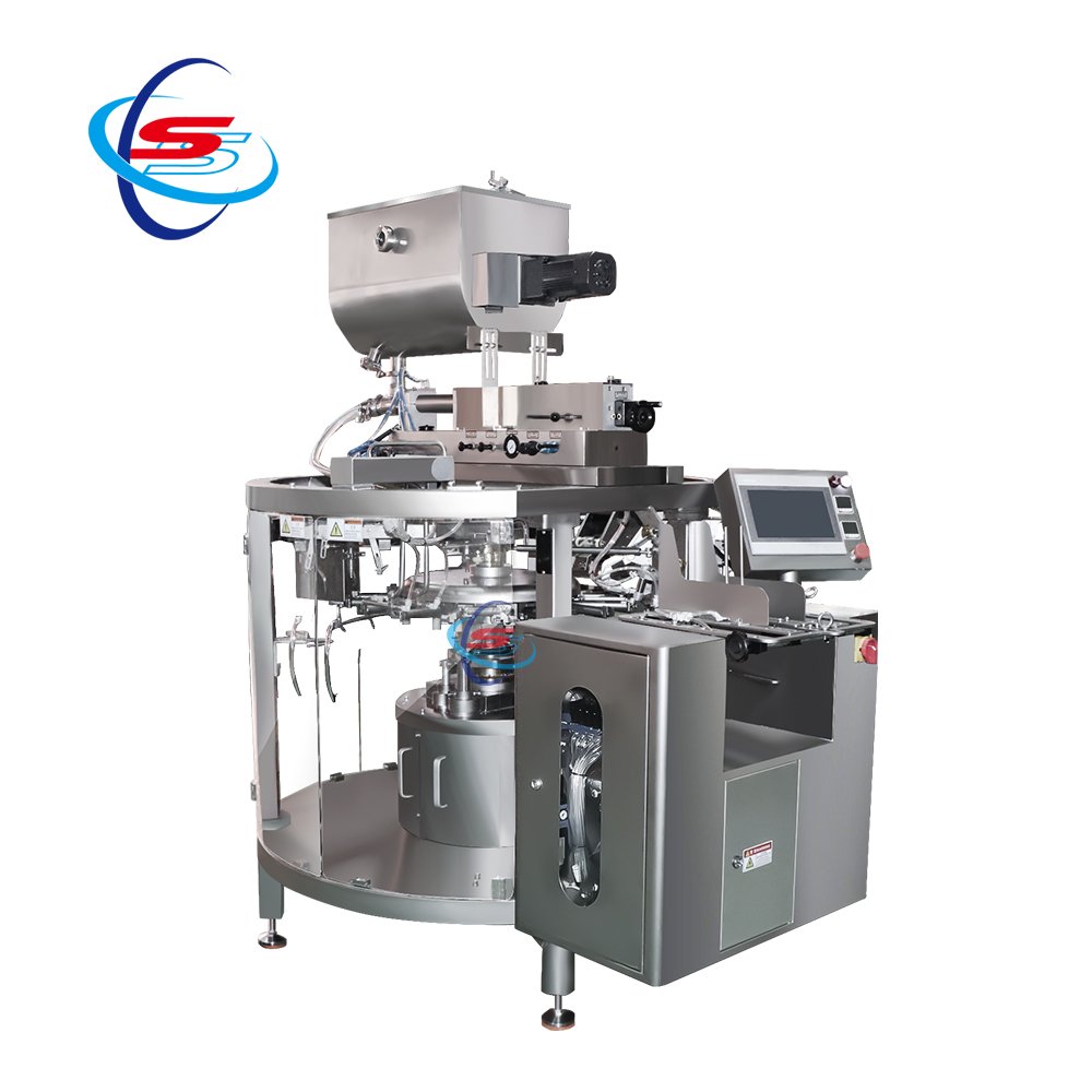 Liquid packaging machine with stirring function